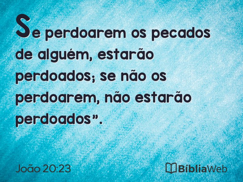 João 20:23 em imagem para compartilhar
