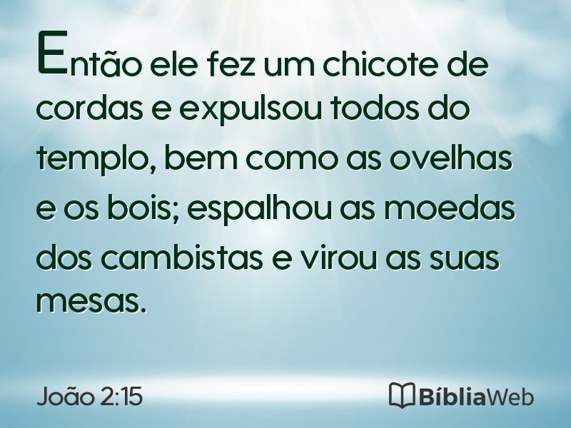 João 2:15 em imagem para compartilhar