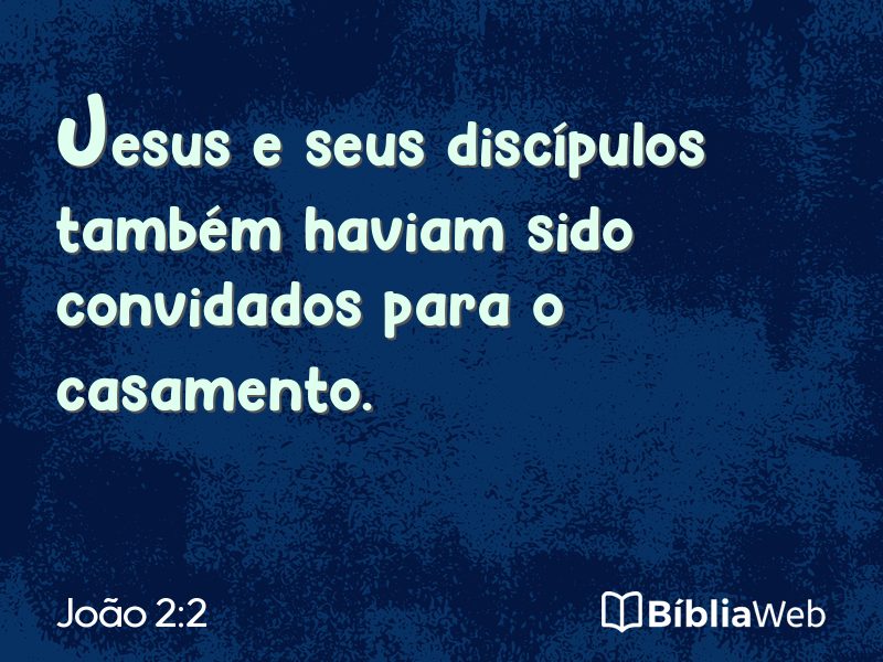 João 2:2 em imagem para compartilhar