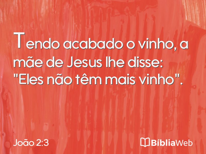 João 2:3 em imagem para compartilhar