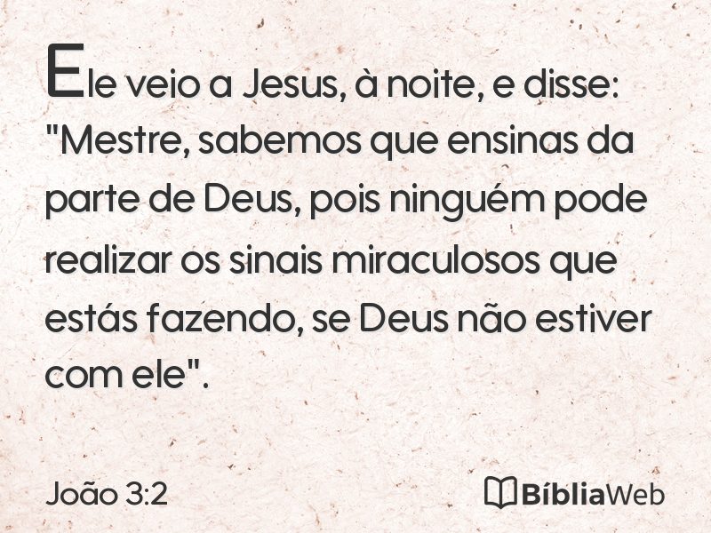 João 3:2 em imagem para compartilhar