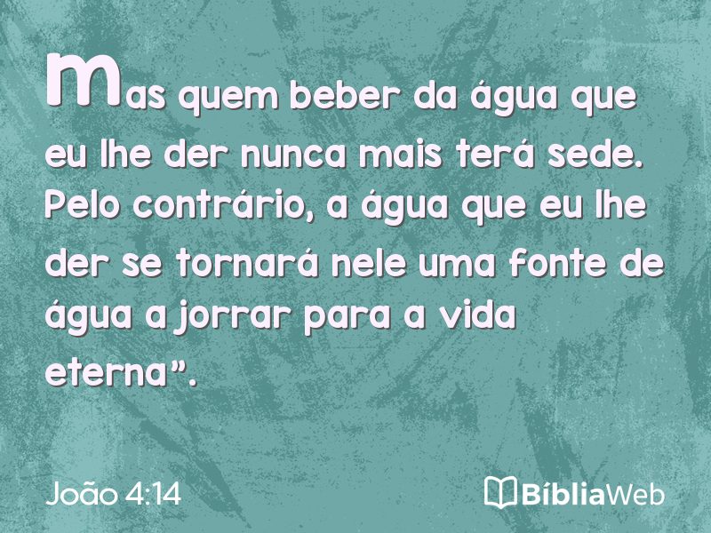 João 4:14 em imagem para compartilhar