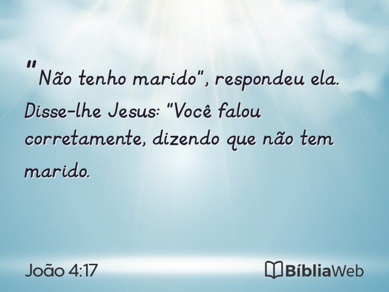 João 4:17 em imagem para compartilhar