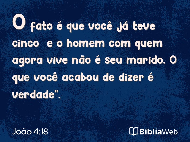 João 4:18 em imagem para compartilhar