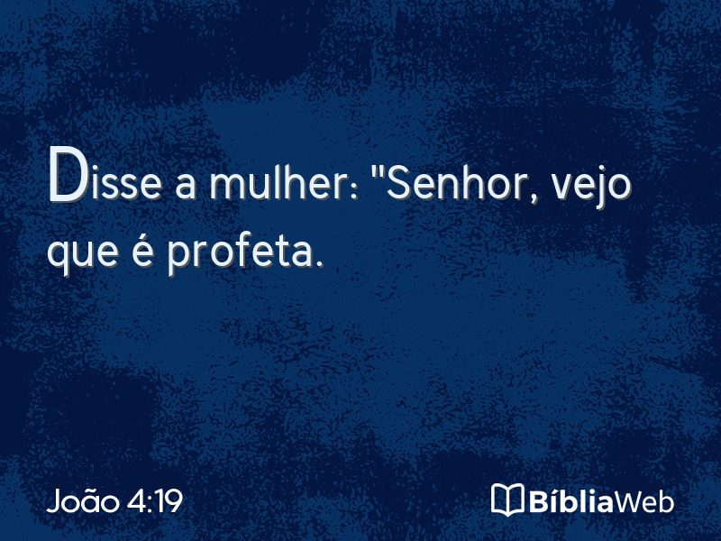 João 4:19 em imagem para compartilhar