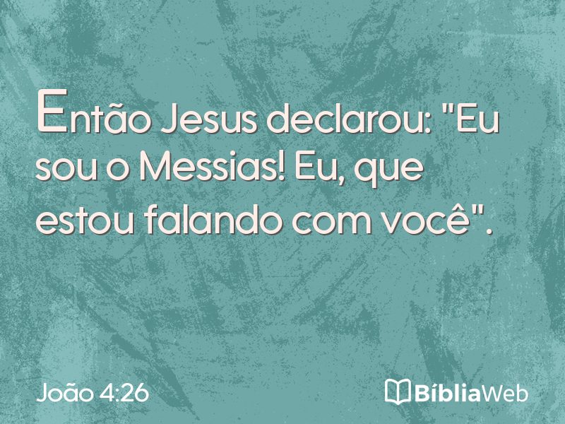 João 4:26 em imagem para compartilhar