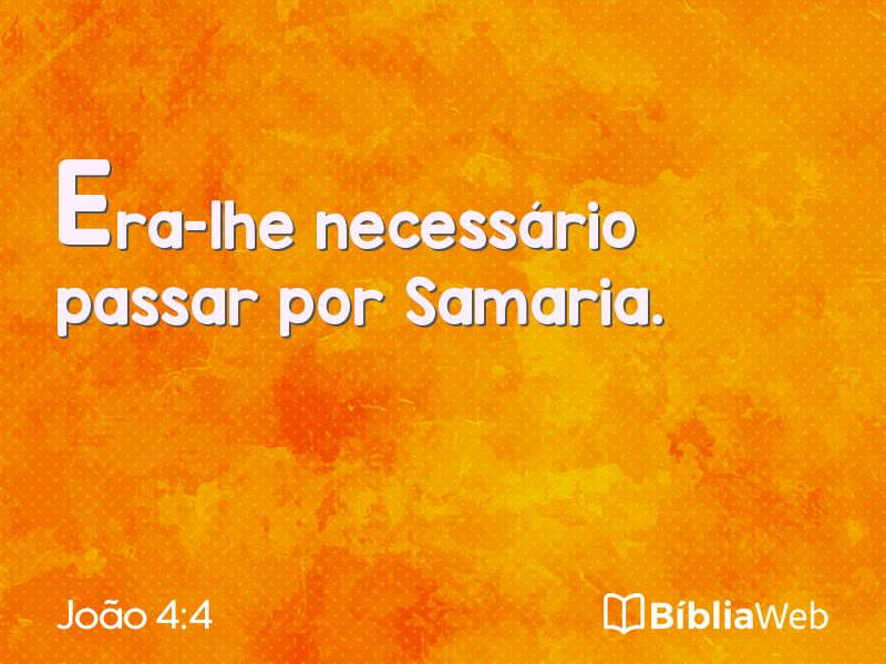 João 4:4 em imagem para compartilhar
