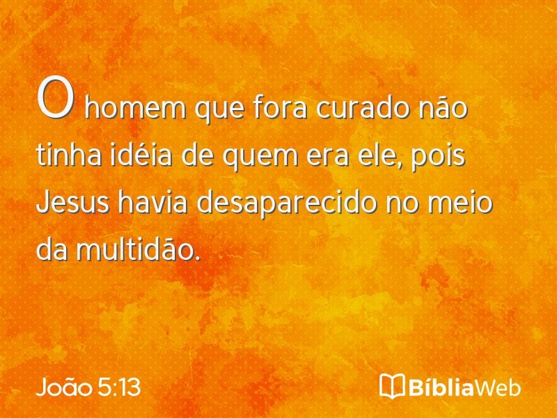 João 5:13 em imagem para compartilhar