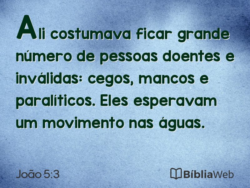 João 5:3 em imagem para compartilhar