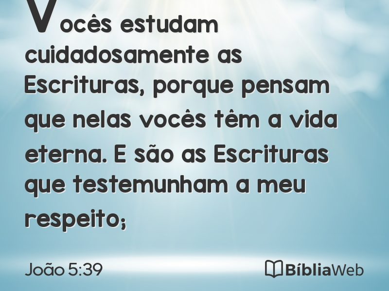João 5:39 em imagem para compartilhar