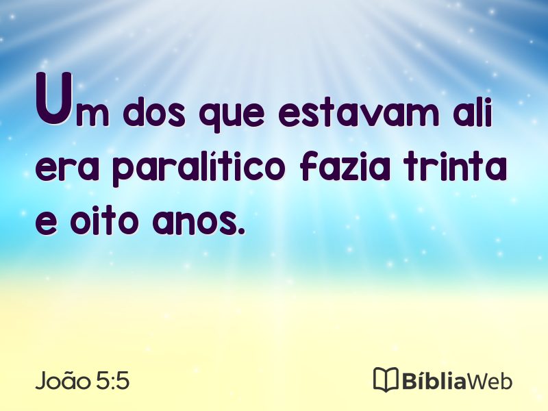 João 5:5 em imagem para compartilhar