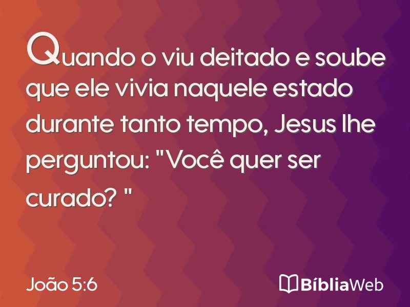 João 5:6 em imagem para compartilhar
