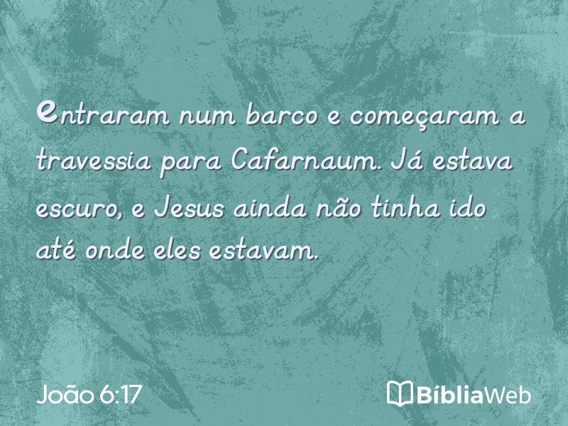 João 6:17 em imagem para compartilhar