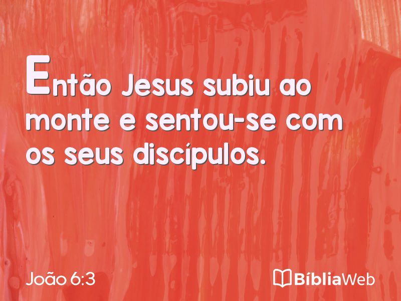 João 6:3 em imagem para compartilhar