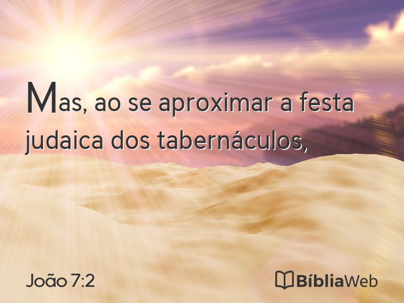 João 7:2 em imagem para compartilhar