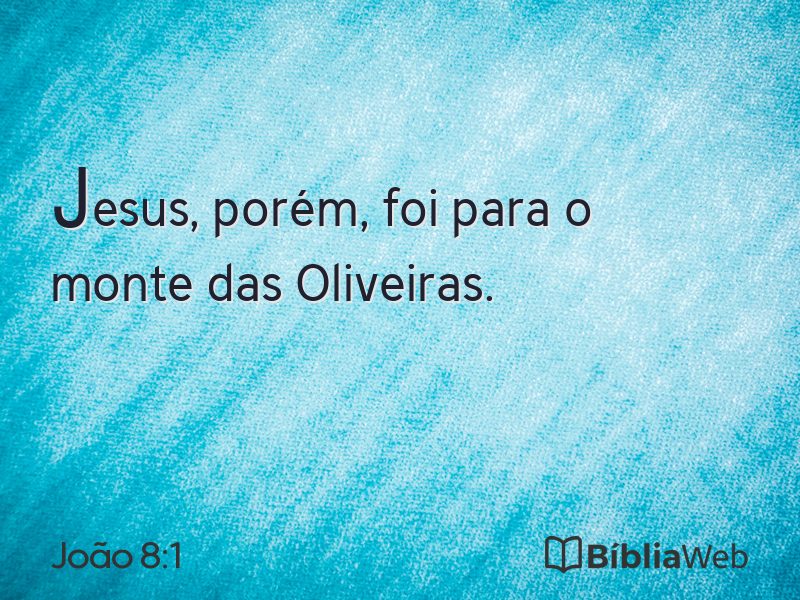 João 8:1 em imagem para compartilhar