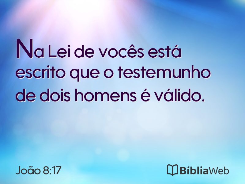 João 8:17 em imagem para compartilhar