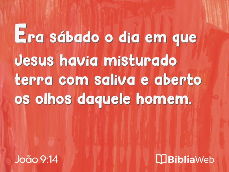 João 9:14 em imagem para compartilhar