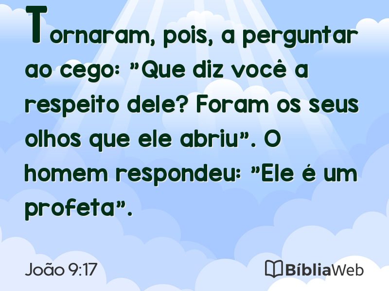 João 9:17 em imagem para compartilhar