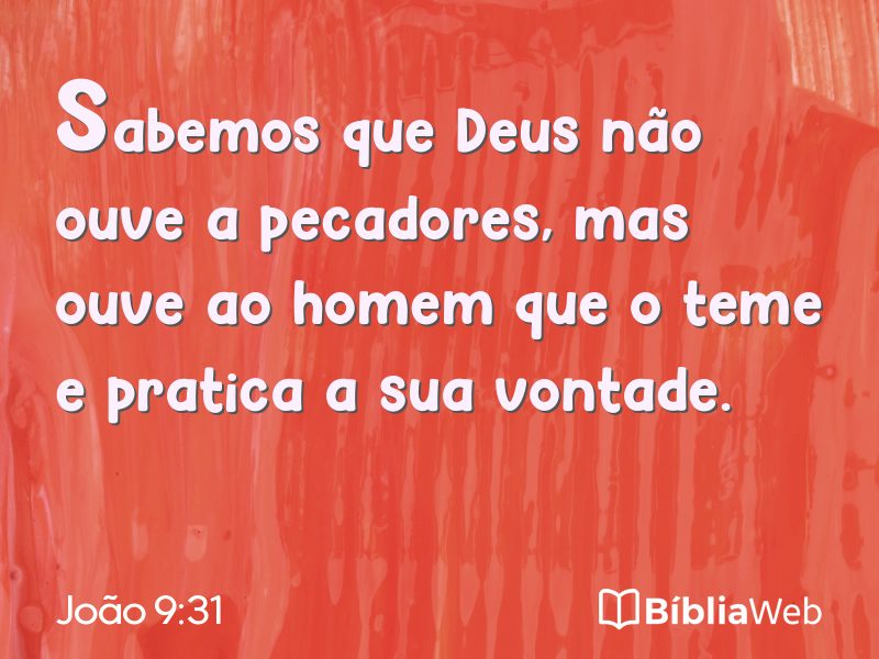 João 9:31 em imagem para compartilhar