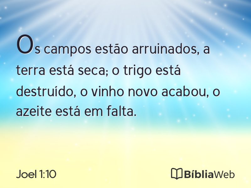 Joel 1:10 em imagem para compartilhar