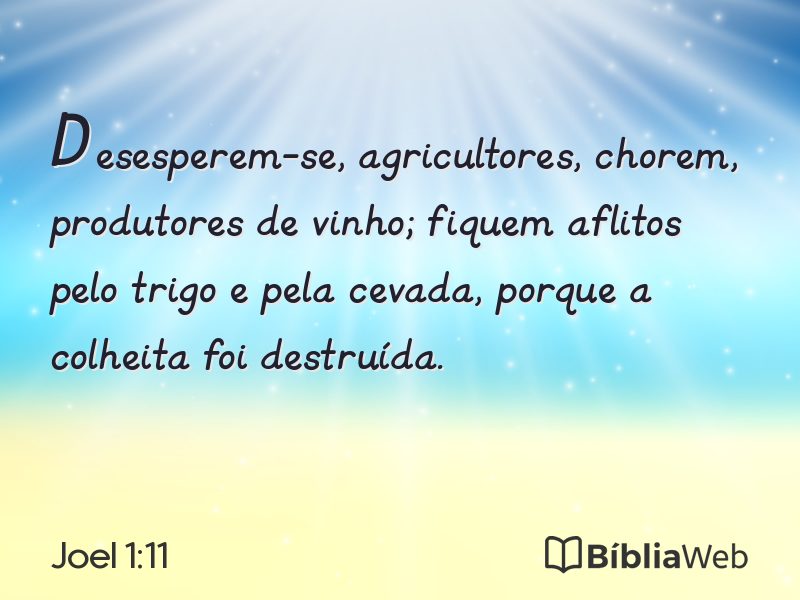 Joel 1:11 em imagem para compartilhar