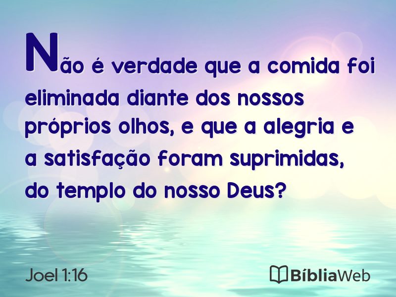 Joel 1:16 em imagem para compartilhar
