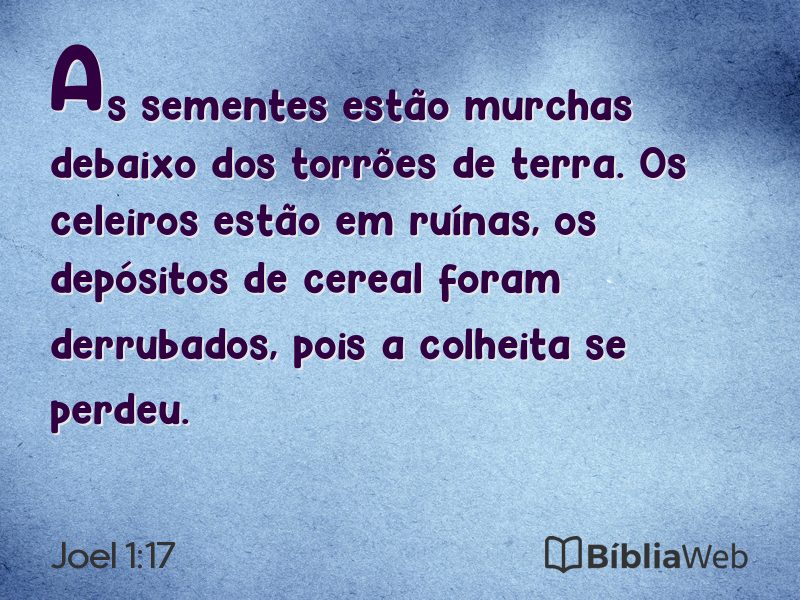 Joel 1:17 em imagem para compartilhar