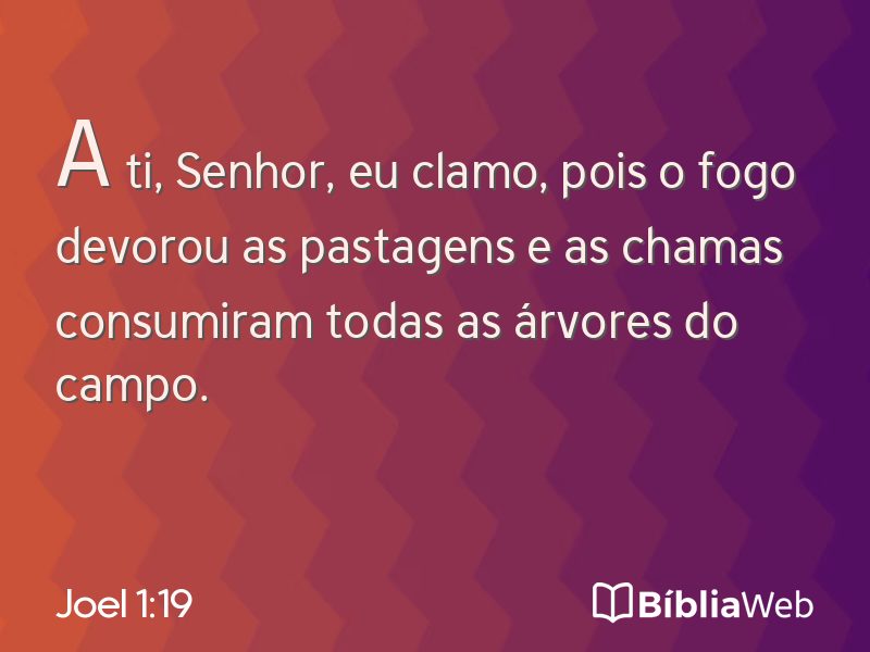 Joel 1:19 em imagem para compartilhar