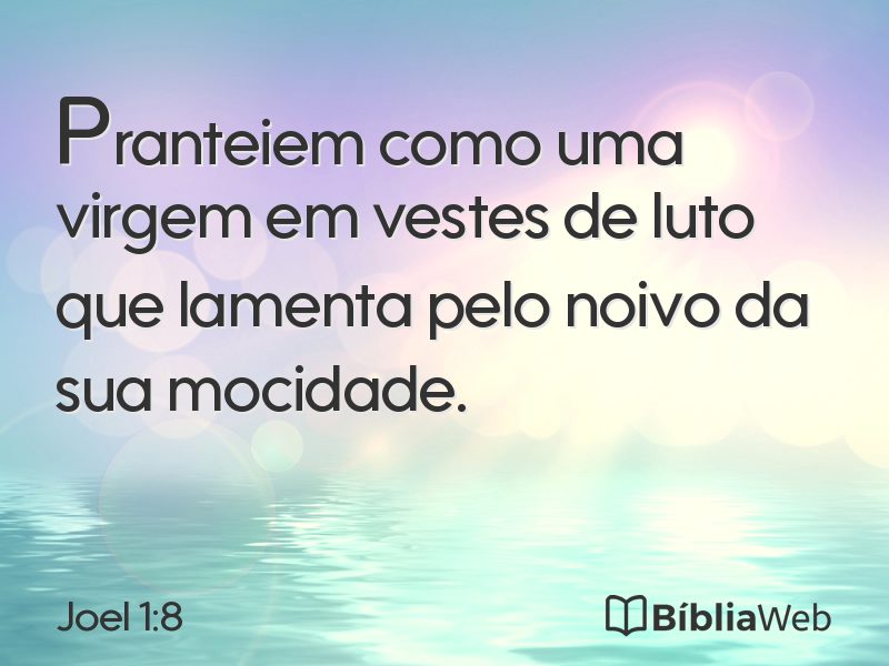 Joel 1:8 em imagem para compartilhar