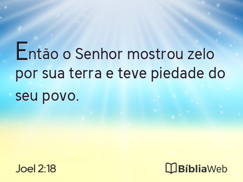 Joel 2:18 em imagem para compartilhar