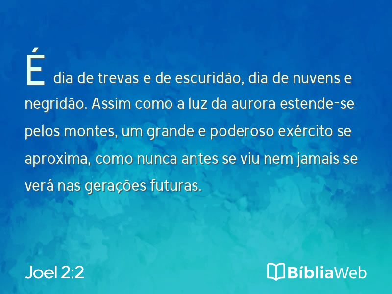 Joel 2:2 em imagem para compartilhar