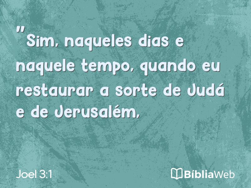 Joel 3:1 em imagem para compartilhar