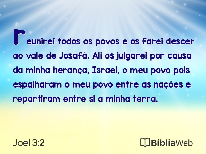 Joel 3:2 em imagem para compartilhar