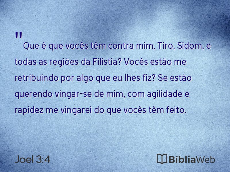 Joel 3:4 em imagem para compartilhar