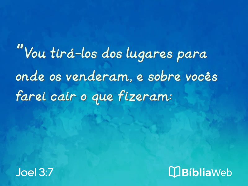 Joel 3:7 em imagem para compartilhar