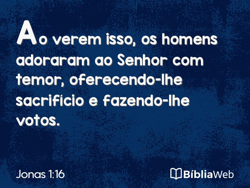 Jonas 1:16 em imagem para compartilhar