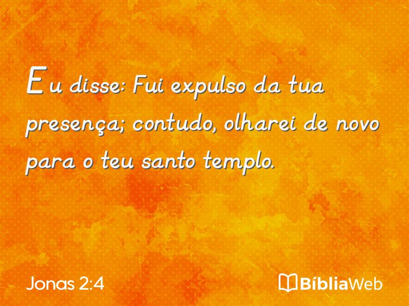 Jonas 2:4 em imagem para compartilhar