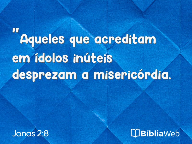 Jonas 2:8 em imagem para compartilhar