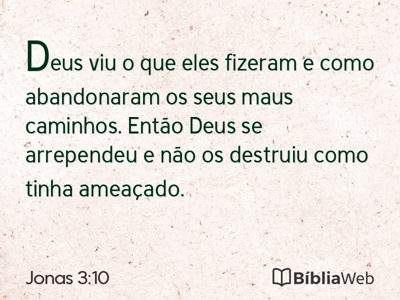 Jonas 3:10 em imagem para compartilhar