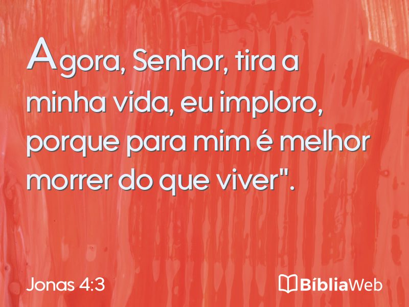 Jonas 4:3 em imagem para compartilhar