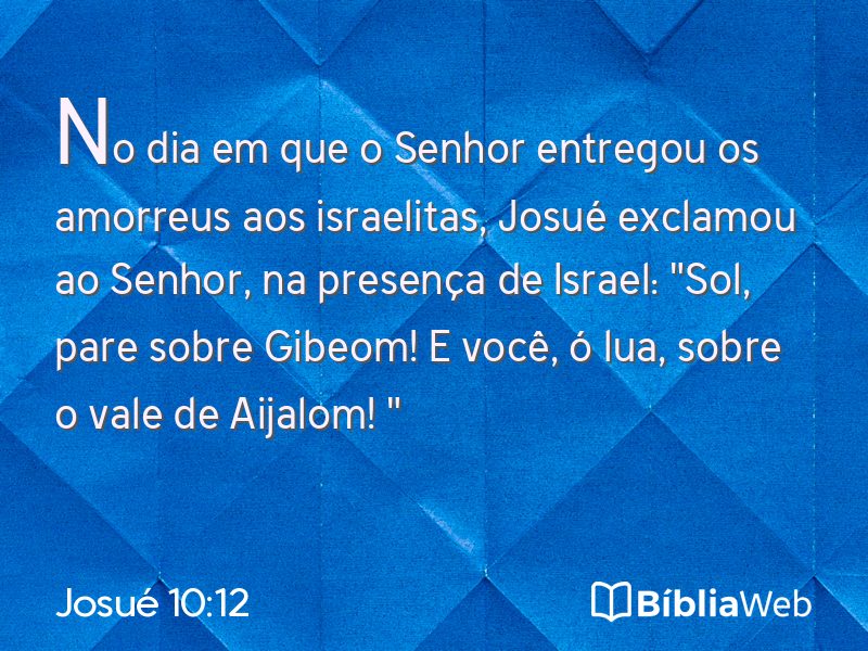Josué 10:12 em imagem para compartilhar