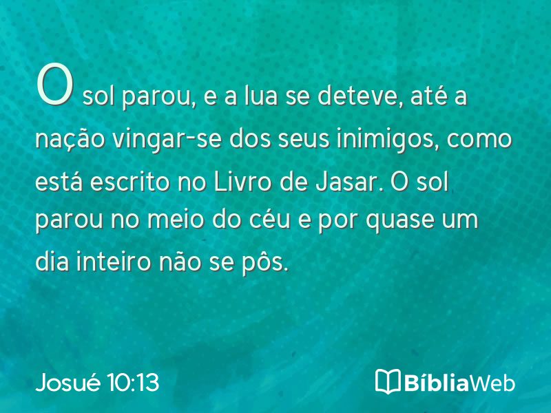 Josué 10:13 em imagem para compartilhar