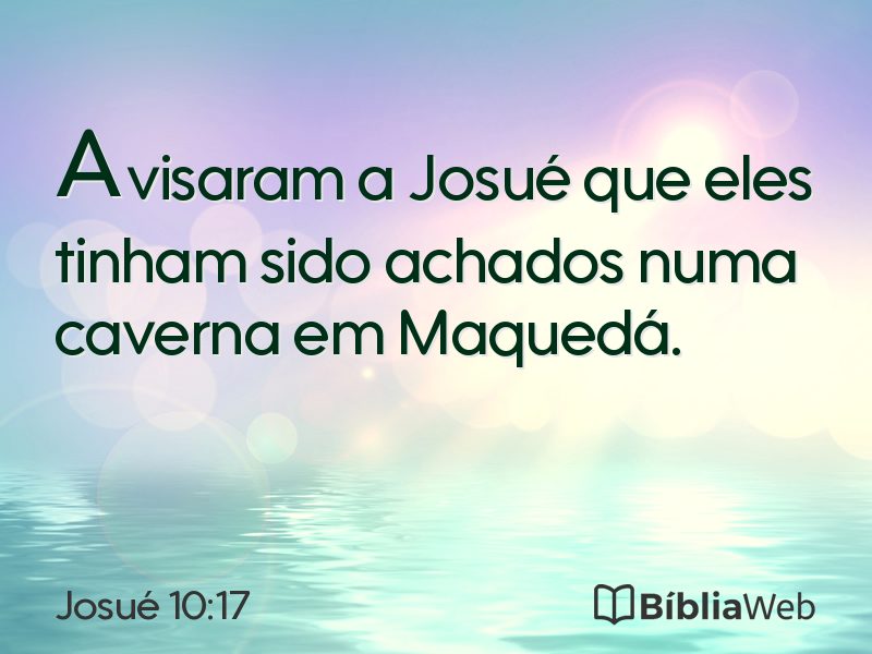 Josué 10:17 em imagem para compartilhar