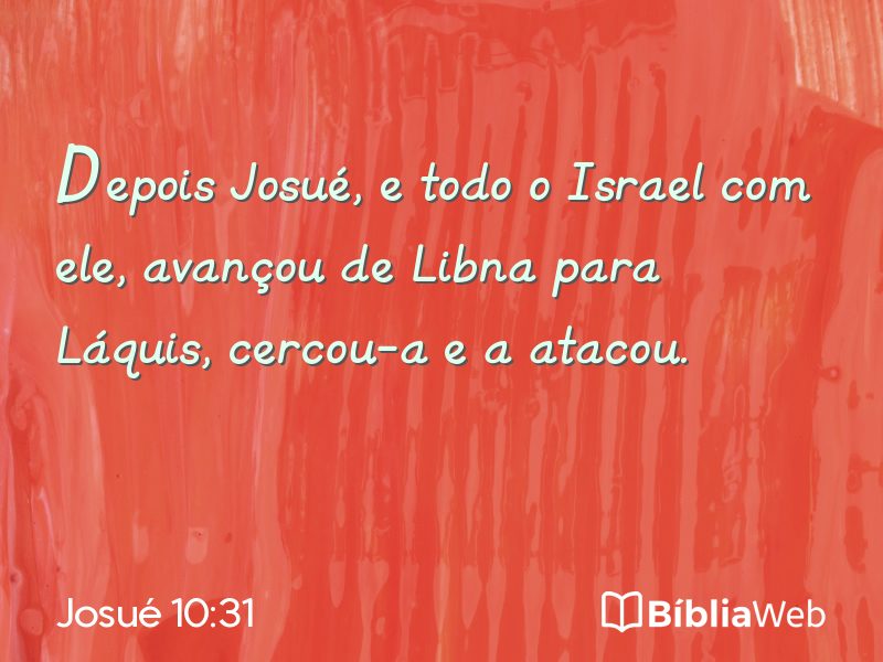 Josué 10:31 em imagem para compartilhar