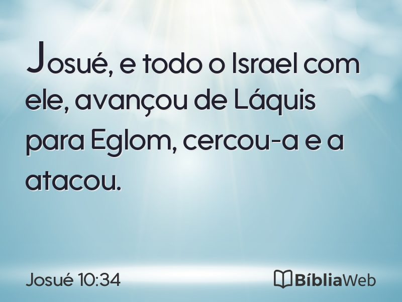 Josué 10:34 em imagem para compartilhar