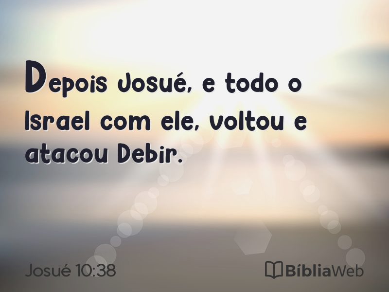 Josué 10:38 em imagem para compartilhar