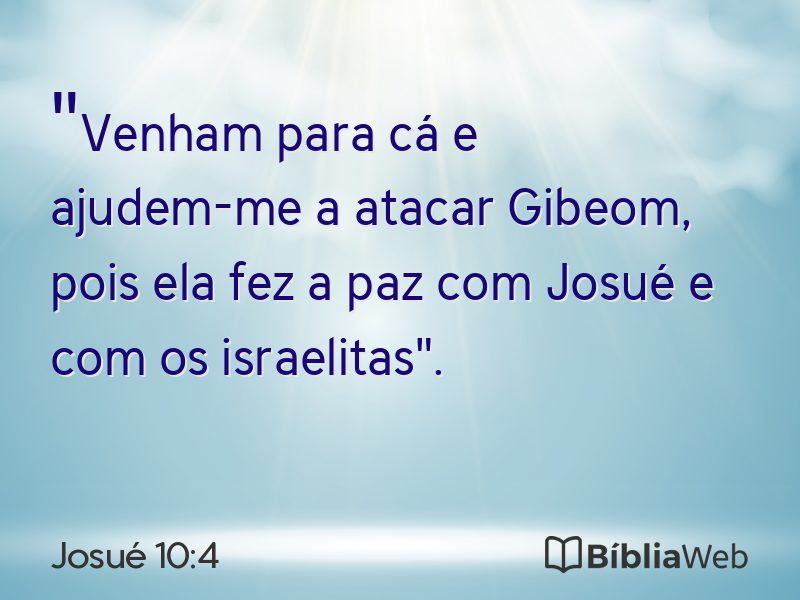 Josué 10:4 em imagem para compartilhar