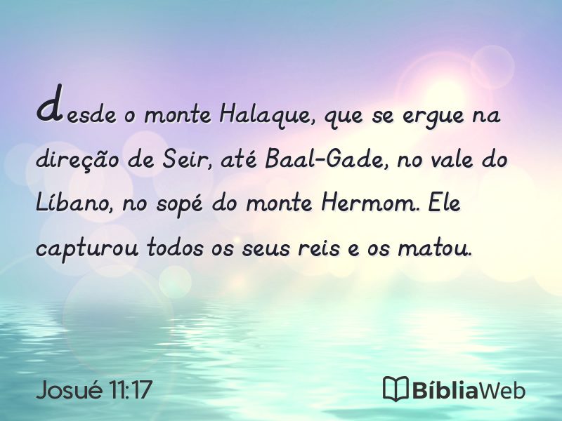 Josué 11:17 em imagem para compartilhar