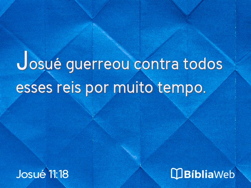 Josué 11:18 em imagem para compartilhar